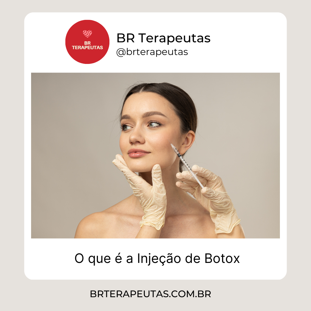 Foto de uma mulher sendo aplicada de botox por uma médica