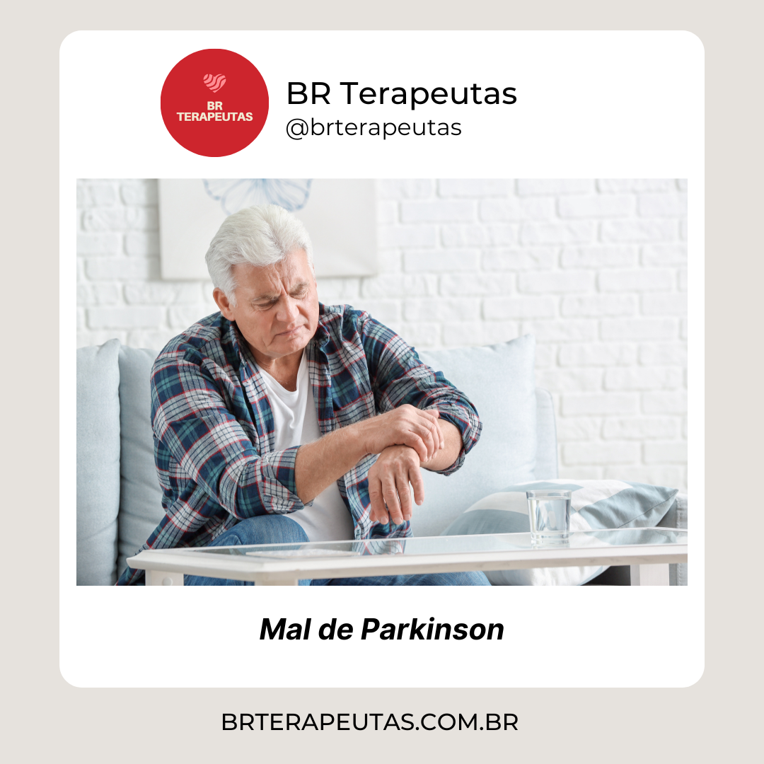 Doença de Parkinson - foto de um homem com a mão tremendo - BR Terapeutas