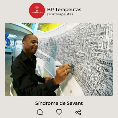 Homem com altas habilidades em desenho que tem Síndorme de Savant