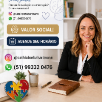 CÁTHIA HARTMANN: Neuropsicopedagogia em Porto Alegre especializado em Autismo (TEA)